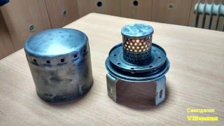 Печка для палатки из масляного фильтра