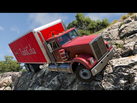 Cliff Drops Marathon #8 - BeamNG DRIVE | SmashChan