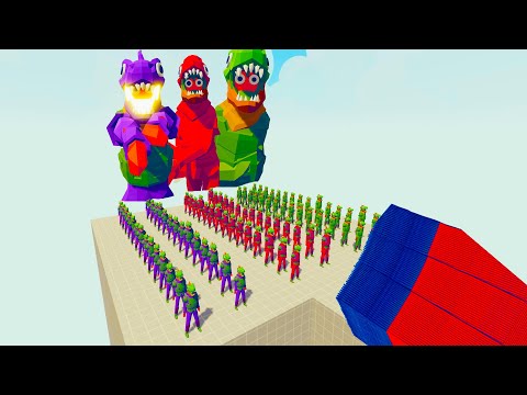 100x DINOSAUR + 3x GIANT  vs EVERY GOD l Totally Accurate Battle Simulator TABS