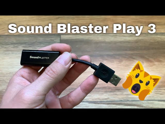 Vídeo relacionado con Creative Labs Sound Blaster Play 3 - Amplificador DAC USB y Tarjeta de Sonido Externa, Negro