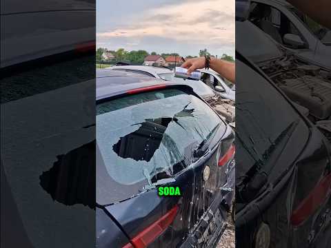 Efek Tak Terduga Saat Soda Dingin Kena Kaca Mobil!!