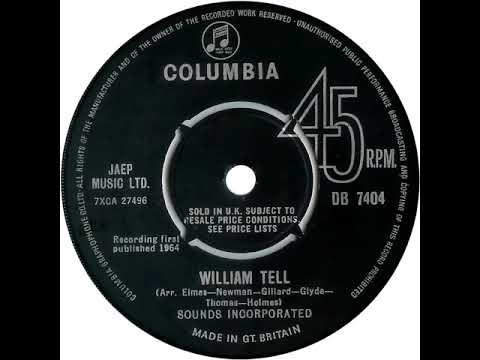 UK New Entry 1964 (268) Sounds Incorporated - William Tell