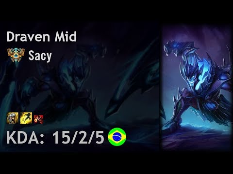 Draven Mid vs Lucian - Sacy - BR Challenger Patch 7.18