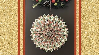 Snowflakes out of paperbag plus how to do with a sheet of paper