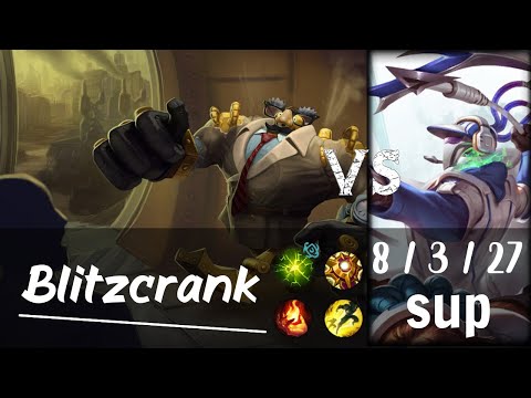 Blitzcrank Support vs Thresh - Challenger Replay KR