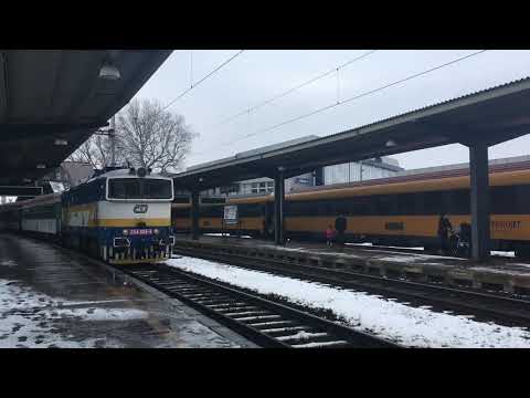 Lokomotiva 754 059 v Ostravě hl.n. 16.2.2018