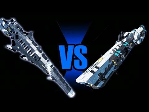 D-37 Timberwolf VS RSC Eridanus ( Space Engineers Epic Battle EP22 )