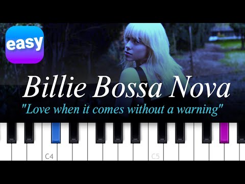 Billie Eilish - Billie Bossa Nova | EASY PIANO TUTORIAL