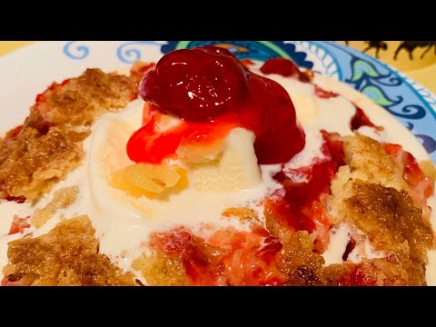 Dump Cake Recipe/With Pineapples,Strawberries and...