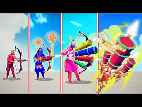 EVOLUTION OF FIREWORK ARCHER (ALL FORM ) | TABS - Totally Accurate Battle Simulator