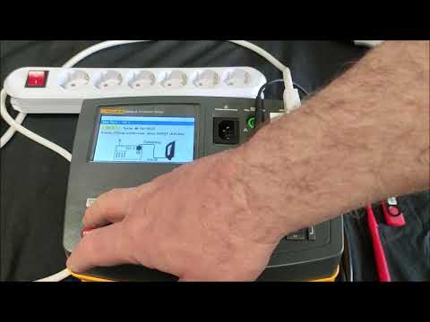 Ersatzableitstrom Messen Prüfen mit Messgerät Prüfgerät Gerätetester Fluke 6500-2 Geräteeinweisung