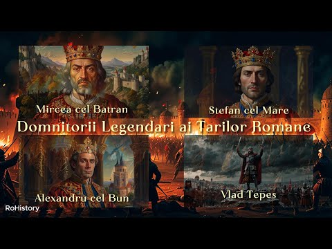 Domnitorii legendari români: Mircea cel Bătrân, Alexandru cel Bun, Vlad Țepeș și Ștefan cel Mare