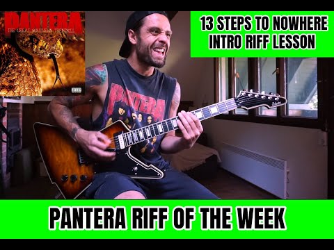 PANTERA 'RIFF OF THE WEEK' #13 - 13 STEPS TO NOWHERE - LESSON  Intro & Bluesy Riff Explained 🔥
