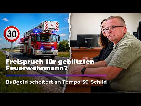 Geblitzt im Einsatz: Gerichtsurteil über Bußgeld für Feuerwehrmann I Sachsen Fernsehen