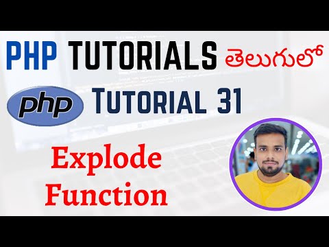PHP Tutorials in Telugu Lesson 31 Using Explode Function in PHP