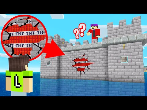How To WIN A Minecraft TROLL WAR! (TNT Everywhere)