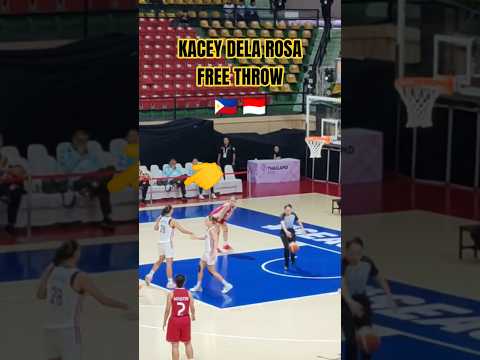 KACEY DELA ROSA Free throw PHILIPPINES VS INDONESIA 🇵🇭 🇮🇩 #SEAGAMES2025 #SHORTS