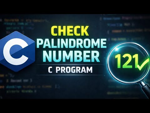 Program to check palindrome number | easy method | practice programming in c | Silent Coding #2026