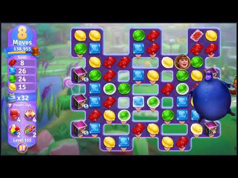 Wonka's World of Candy Level 115 - NO BOOSTERS + FULL STORY 🍫 | SKILLGAMING ✔️