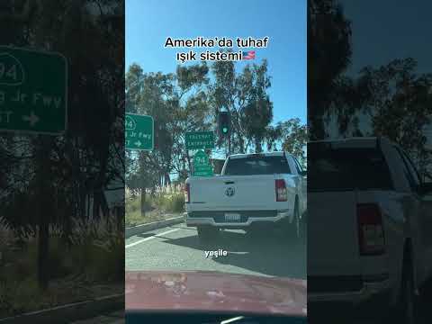Amerika tuhaf trafik ışık sistemi!