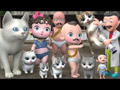 PAAGAL DAKU | बिल्ली के बच्चे | Cats cartoon | pagal beta |  desi comedy video | cs bisht vines