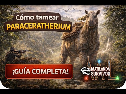 Como TAMEAR a un PARACERATHERIUM y sus HABILIDADES en ARK Survival Ascended | Guía de tameo 2026