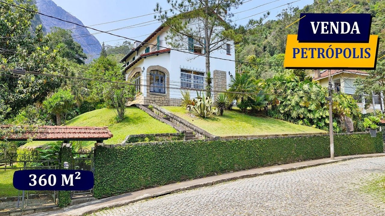 PETRÓPOLIS MORIN SENSACIONAL CASARÃO HISTÓRICO DE 1946 IMPECÁVEL 360M² 4 QUARTOS 7 BANHEIROS LAZER