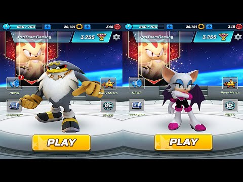 Sonic Storm vs Sonic Rouge - Sonic Forces | All Characters Unlocked