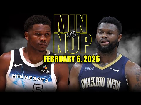 Minnesota Timberwolves vs New Orleans Pelicans Full Game Highlights – February 6, 2026 | NBA Season