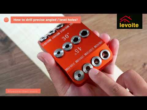 Levoite™ 30 45 90 Angled Drill Guide Jig for for Angled and Straight Hole