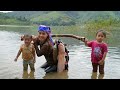 Catching Fish Trapping Fish Harvesting Strange Fish To Sell At The Market Cooking With Children