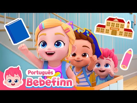 EP25 | É Assim Que Vamos para a Escola | Cante Junto com Bebefinn em Português -Canções Infantis