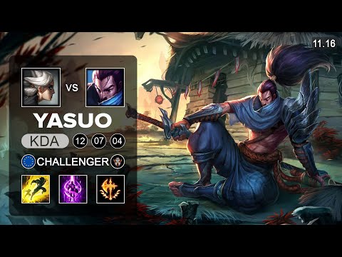 G2 Caps Yasuo Top vs Camille - EUW Challenger Patch 11.16