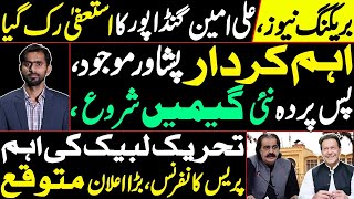 Ali Amin Gandapur's resignation has been put on hold | Key figure present in Peshawar | IMP Presser