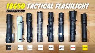 18650 Tactical Flashlight Comparison (ACEBEAM, OLIGHT, KLARUS, FENIX, SOFIRN, WURKKOS, THRUNITE)