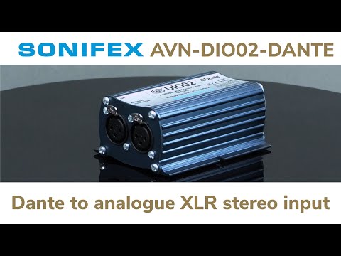 Slide 4 - Sonifex AVN-DIO02, Dante analogueXLRStereoInput (video)