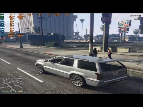 FX 6100 + GTX 750  1 GB + 12 GB RAM GTA V GAMEPLAY TEST FPS