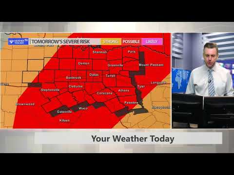 Dallas - Fort Worth Friday Forecast: Severe Storm Chances, Strong Cold Front and a Heavy Rain Event.