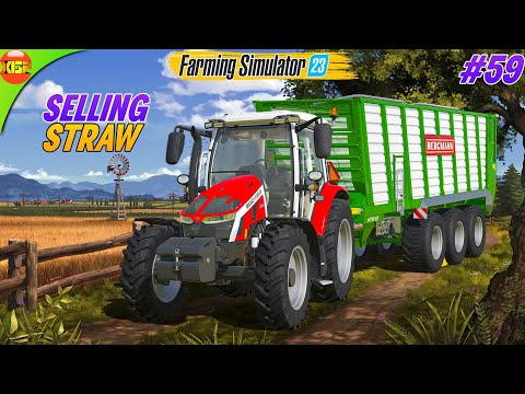 Collecting And Selling Straw | Farming Simulator 23 #59