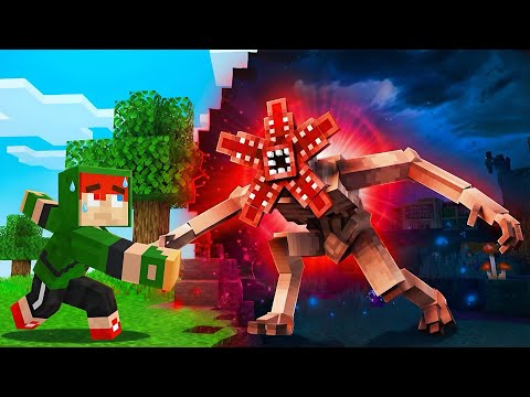 ENCONTREI O PORTAL PARA O MUNDO INVERTIDO E LUTEI COM DEMOGORGON NO MINECRAFT!! (Stranger Things)