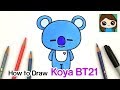 How to Draw BT21 Koya | BTS RM Persona