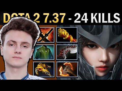 Phantom Assassin Gameplay Miracle with 24 Kills and Tunic - Dota 2 7.37