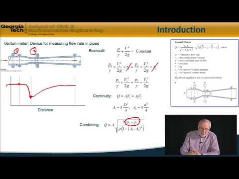 Flow Measurement-Venturi meter - Fundamentals of Engineering Exam Review