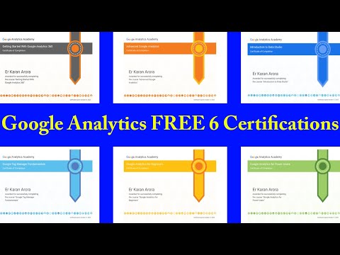 Google Analytics 6 FREE Certificates - How to Get Advanced ...