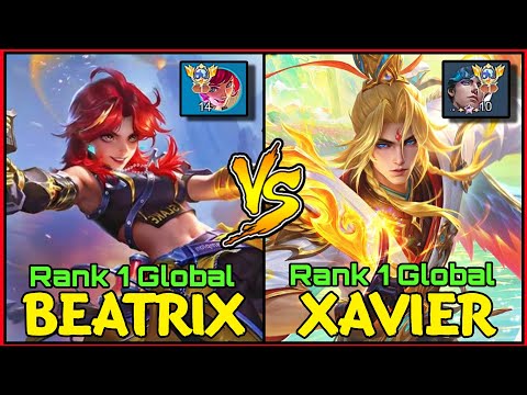 Top 1 Global Beatrix [ KiREL ] VS Top 1 Global Xavier [ SENZYY?! ] - Mobile Legends 