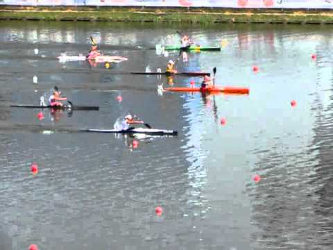 Junior women K1 Final A - 500m - European Canoe Sprint Championships in Moscow 2010.mp4