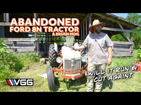 Thumbnail for BARN FIND 1950 Ford 8n Tractor!  Will It RUN AND Brush Hog?