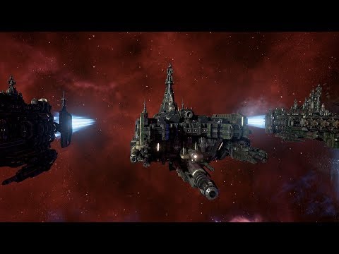 Space Marines (Dark Angels) vs Ork Pirates! Rank 118 - Battlefleet Gothic Armada