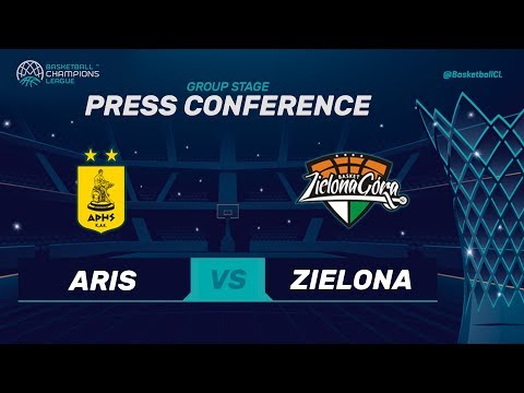 Aris v Stelmet Zielona Gora - Press Conference - Basketball Champions League 2017-18