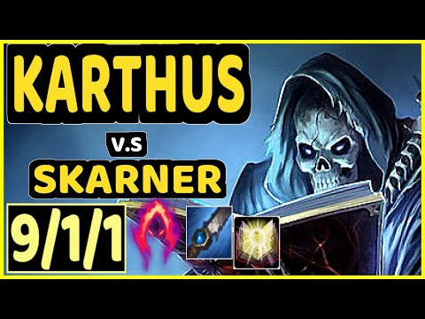 LAMABEAR (KARTHUS) vs SKARNER - 9/1/1 KDA JUNGLE CHALLENGER GAMEPLAY - EUW